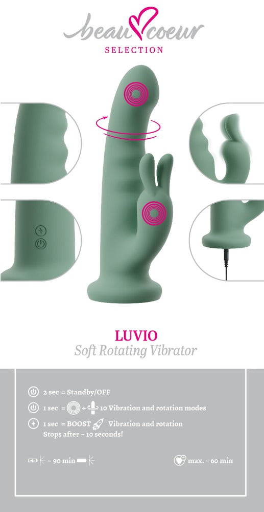 Beau Cœur LUVIO Rabbitvibrator med Sugpropp