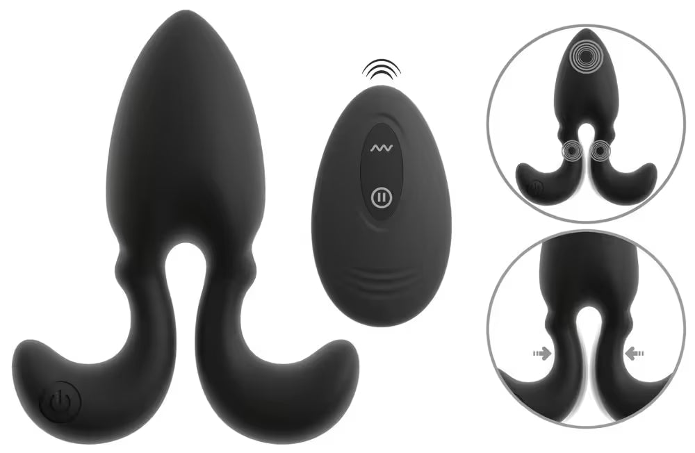 Vibrerande analplugg med fjärrkontroll