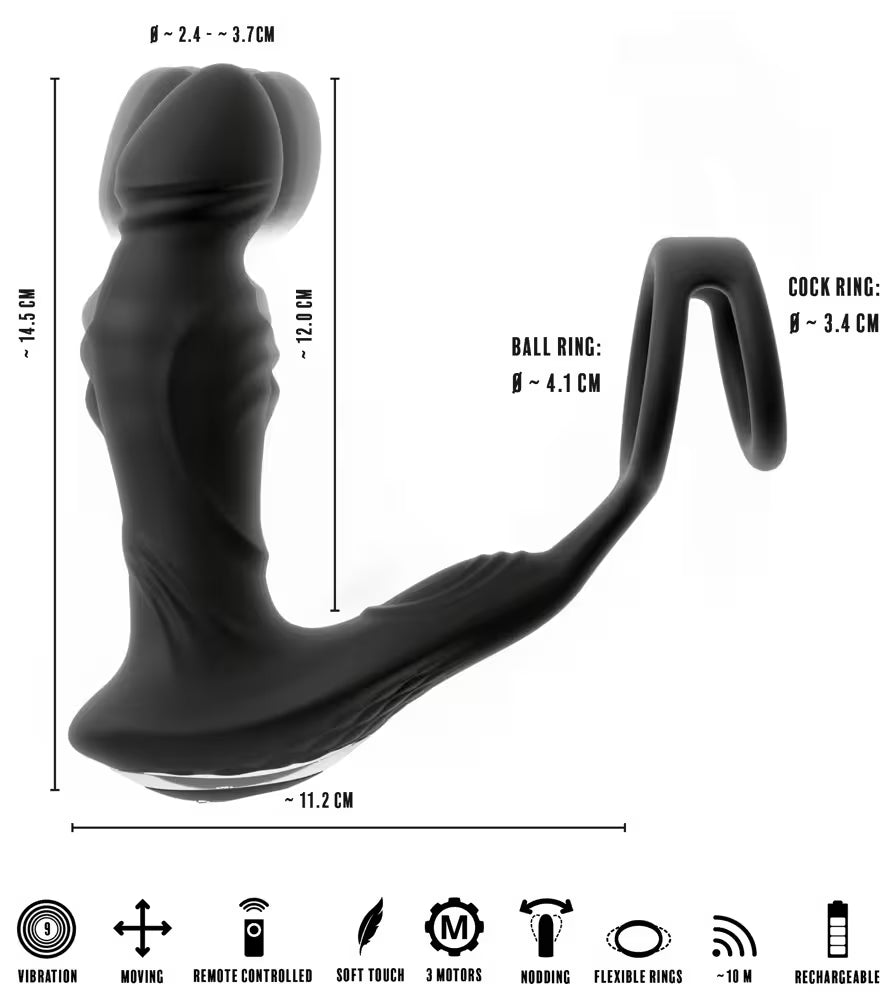 Rebel RC Prostatavibrator med fjärrkontroll
