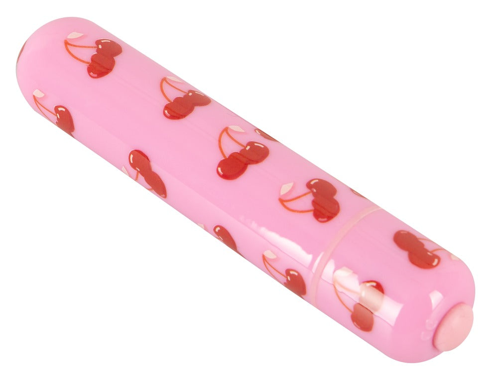 CHERRY Mini Vibrator – Körsbärsmönstrad Minivibrator