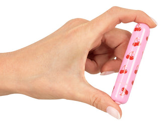 CHERRY Mini Vibrator – Körsbärsmönstrad Minivibrator