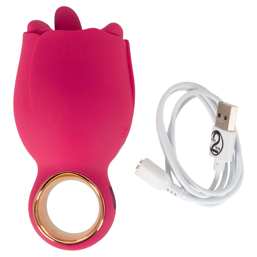 Oral Fun Vibrator med Roterande Tunga