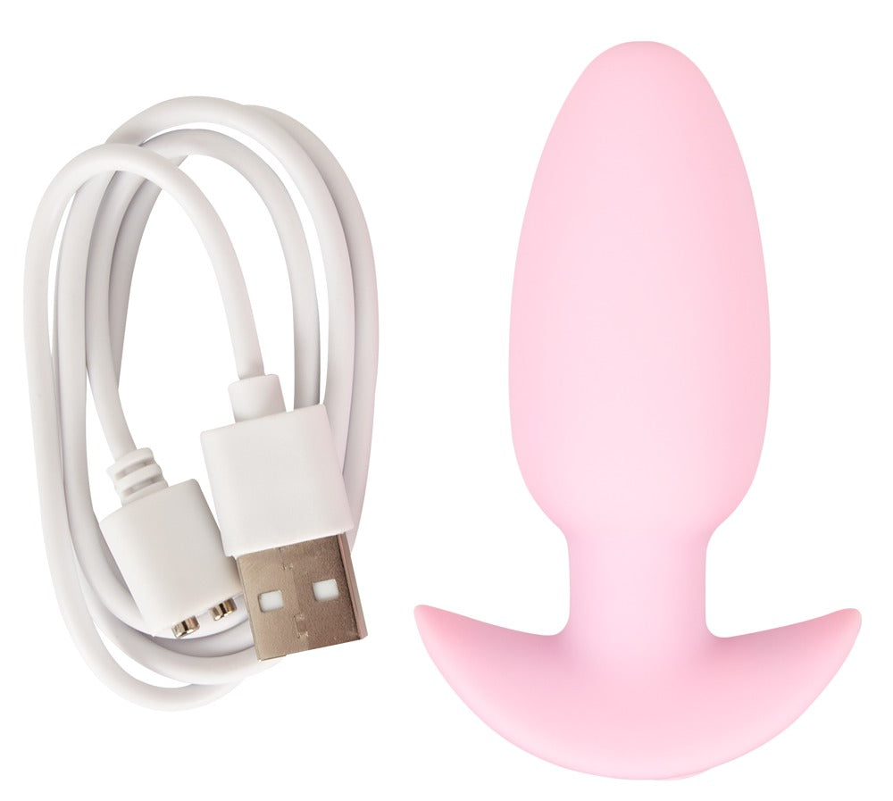 Cuties Mini Analplugg med Vibration Rosa