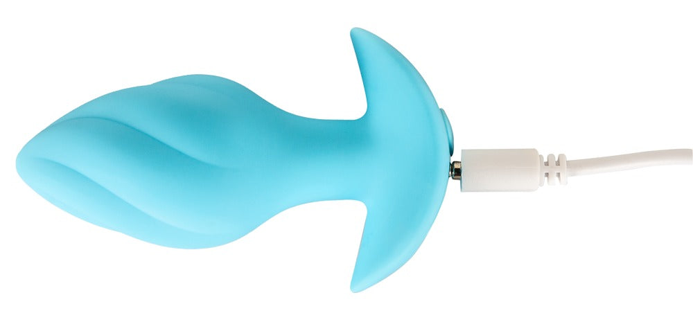 Cuties Mini Analplugg med Vibration Blå