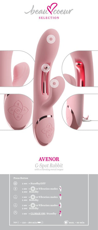 AVENOR G-Spot Rabbit Vibrator med 3 Motorer