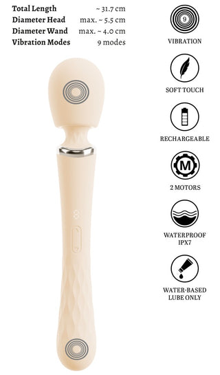 Dubbelsidig Wand Massager med 9 Lägen
