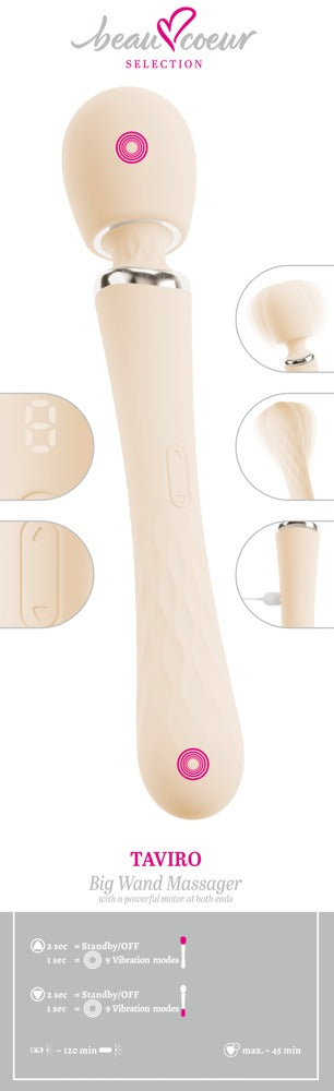 Dubbelsidig Wand Massager med 9 Lägen