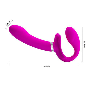 Strapless Strap-on med Vibration