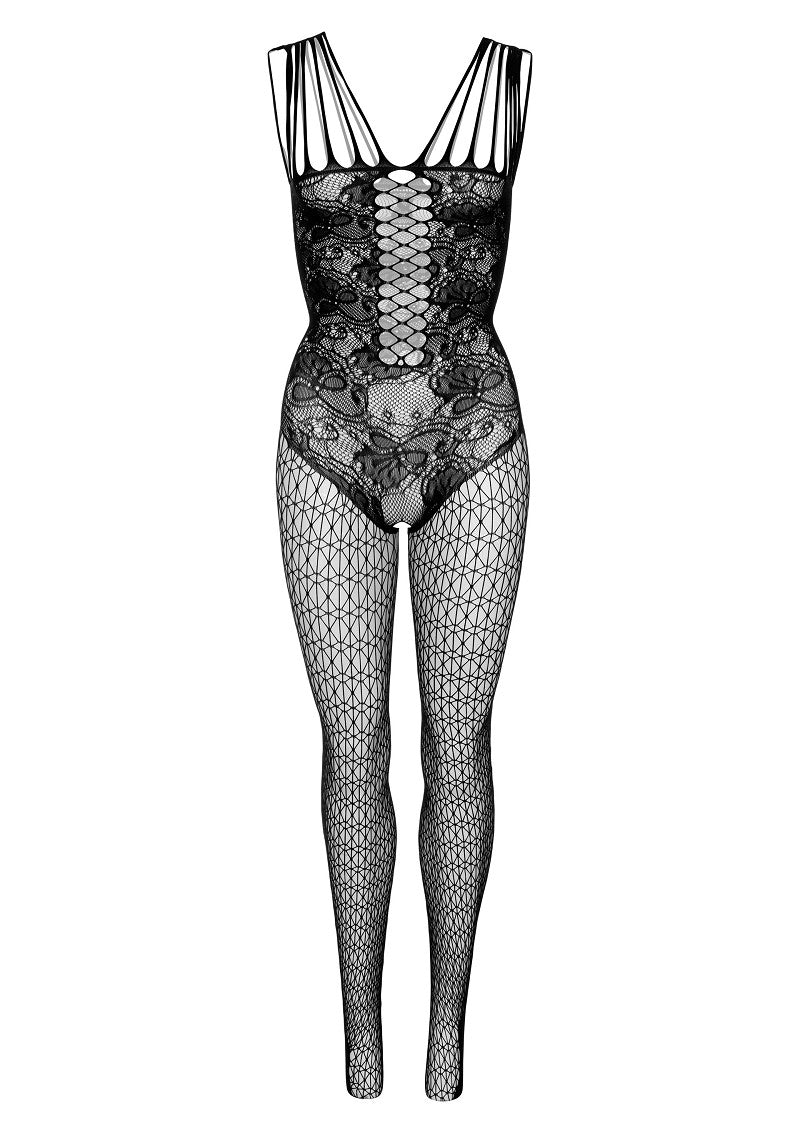 Intiimi kuusio- ja pitsiverkko Bodystocking