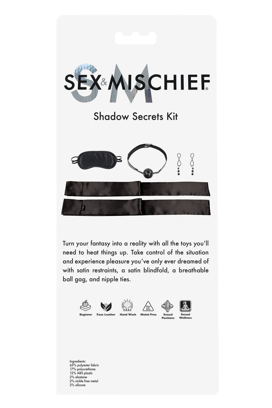 Bondage Kit Svart 5-delar – Komplett Nybörjarkit