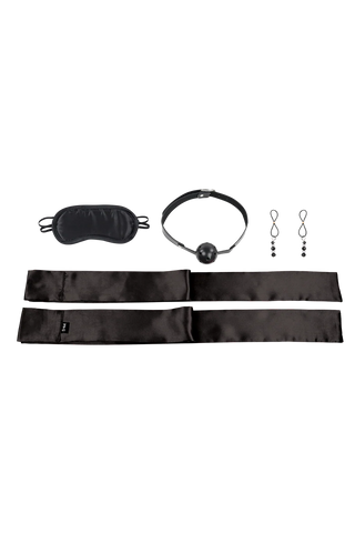 Bondage Kit Svart 5-delar – Komplett Nybörjarkit