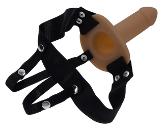 Ihålig Strap-On med Avtagbar Dildo – 16 cm