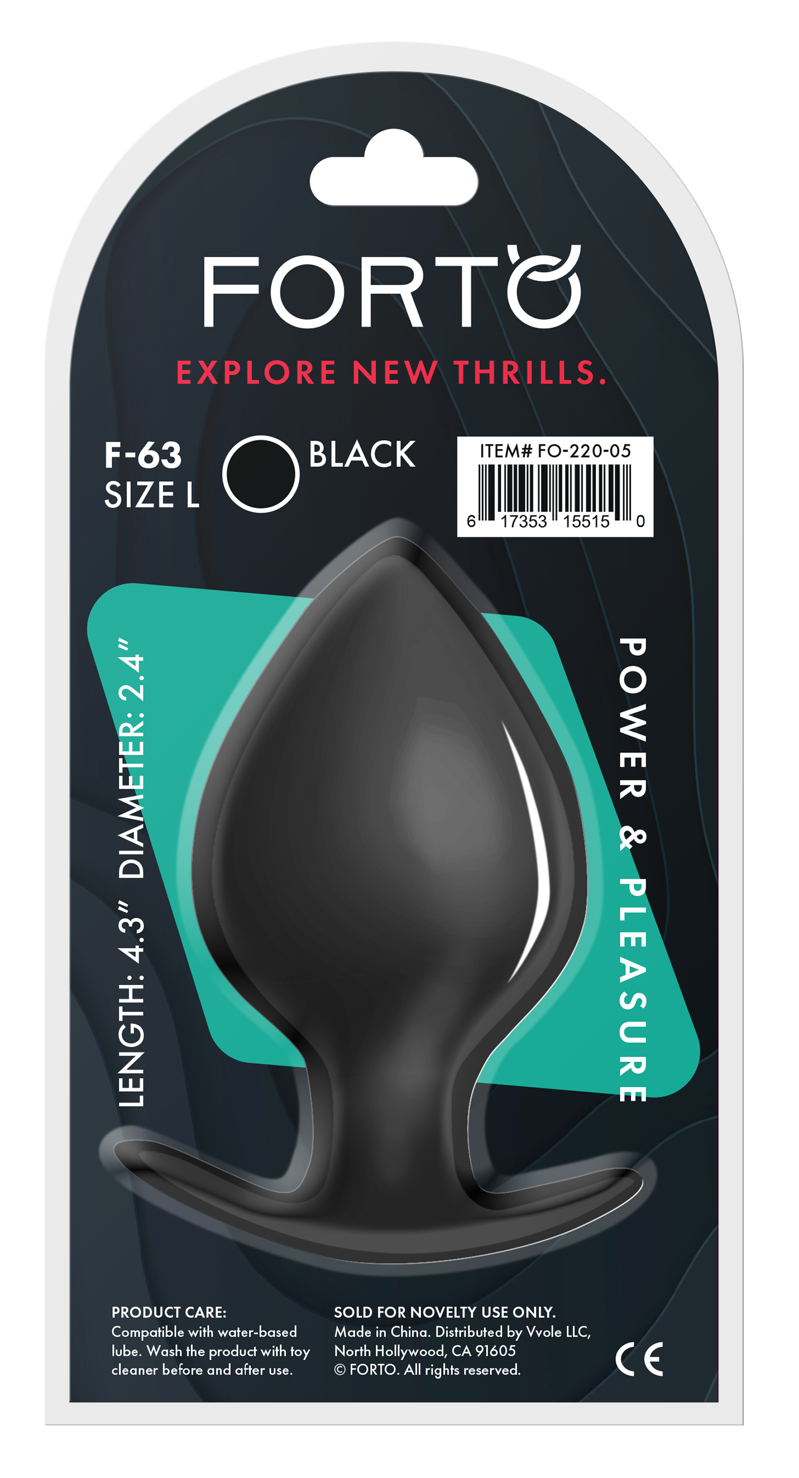 Forto Rattler Analplugg Large