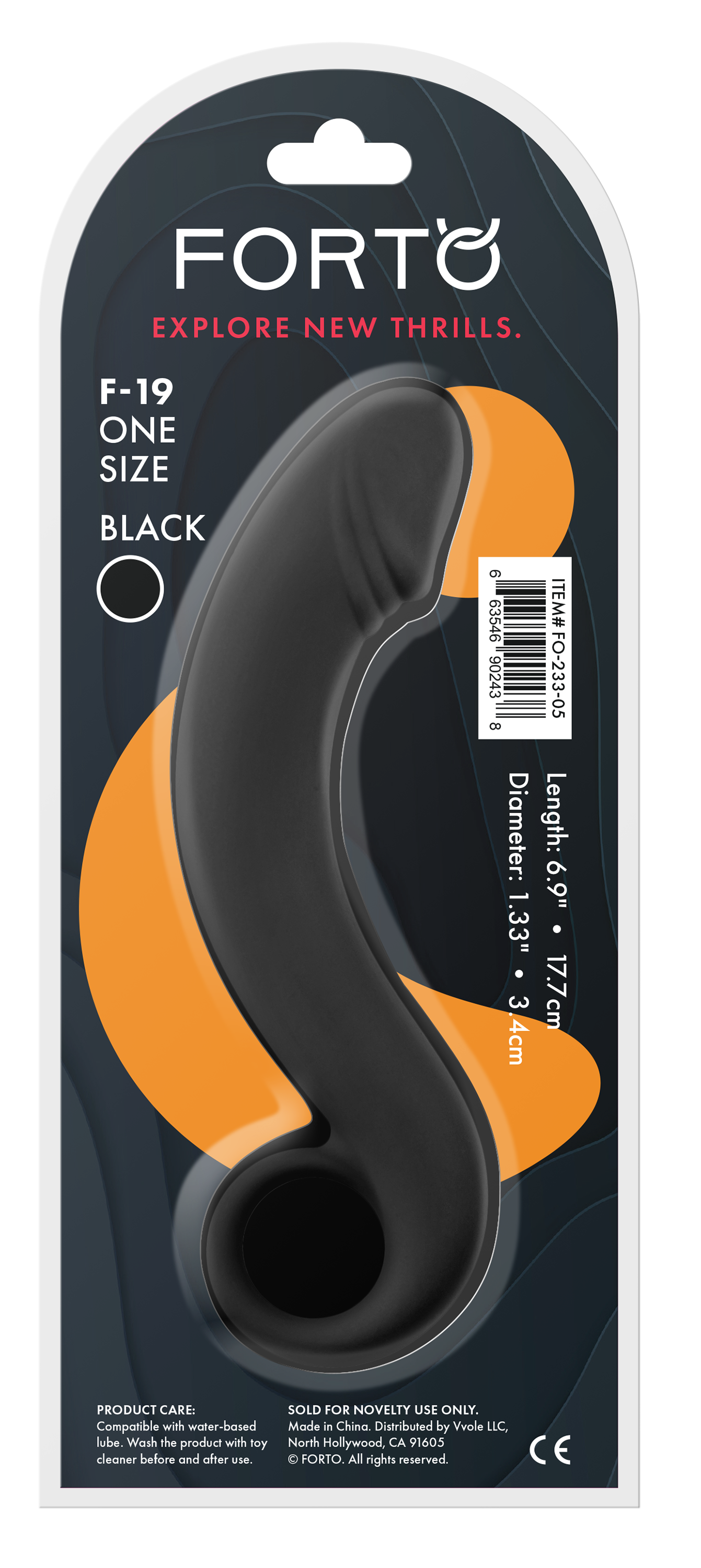 Forto F-19 Böjd Analplugg