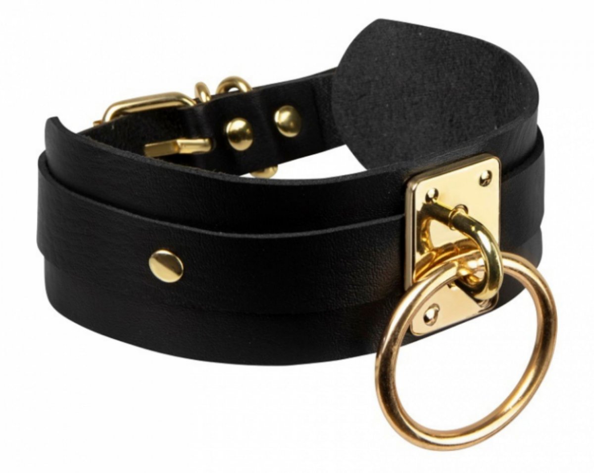 Svart Halsband med O-ring