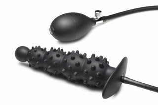 Uppblåsbar Knottrig Analplugg Svart