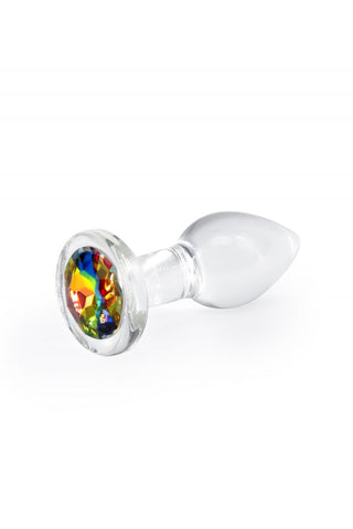 Glas Rainbow Buttplug