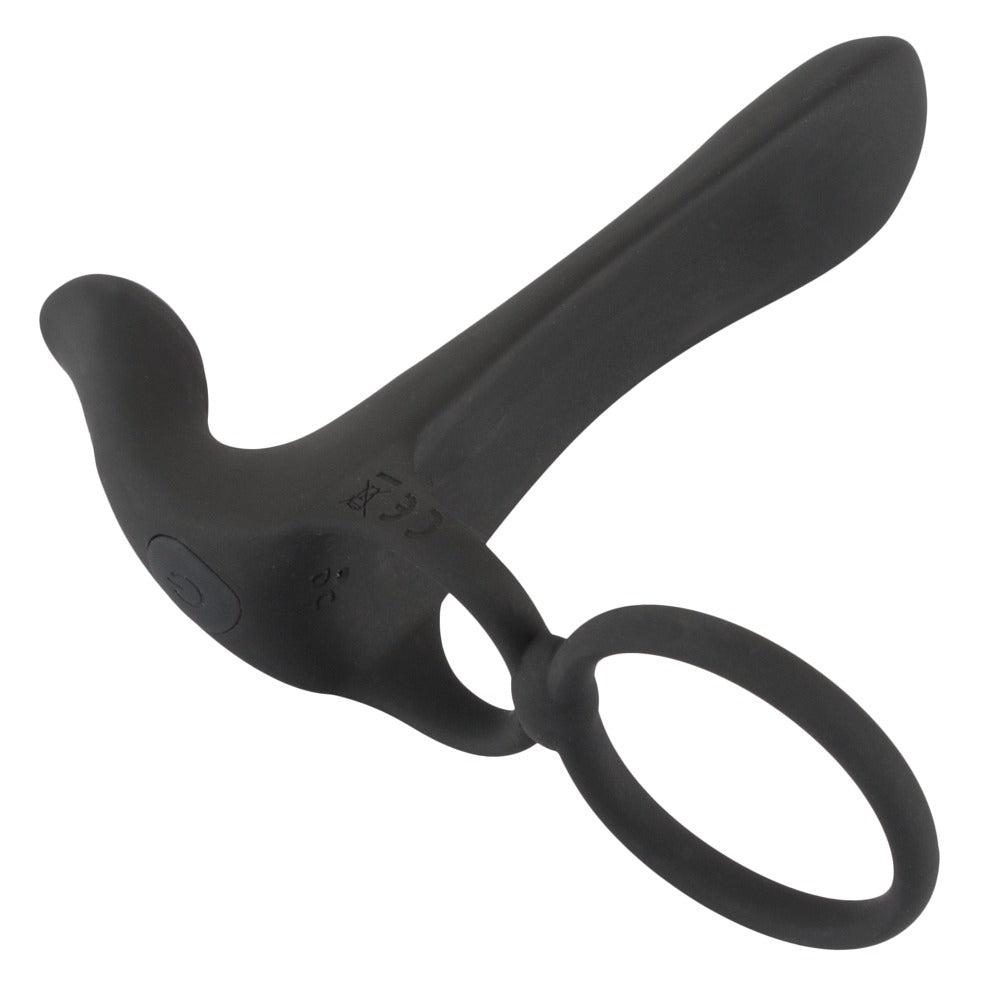 Vibrator Cock Ring With Dildo