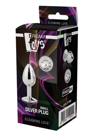 Analplugg Silver Med Kristall