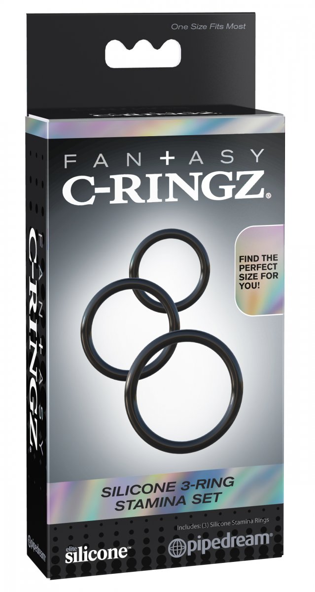 Tre forskellige penisringe