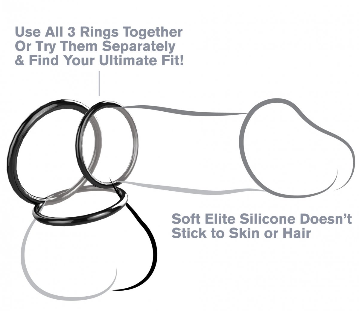 Three Different Cock Rings