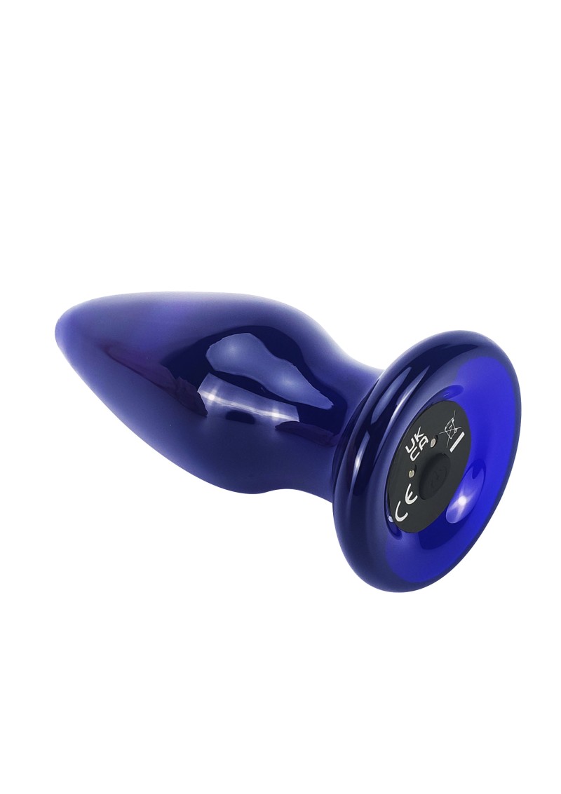 Buttocks Vibrating Glass Plug