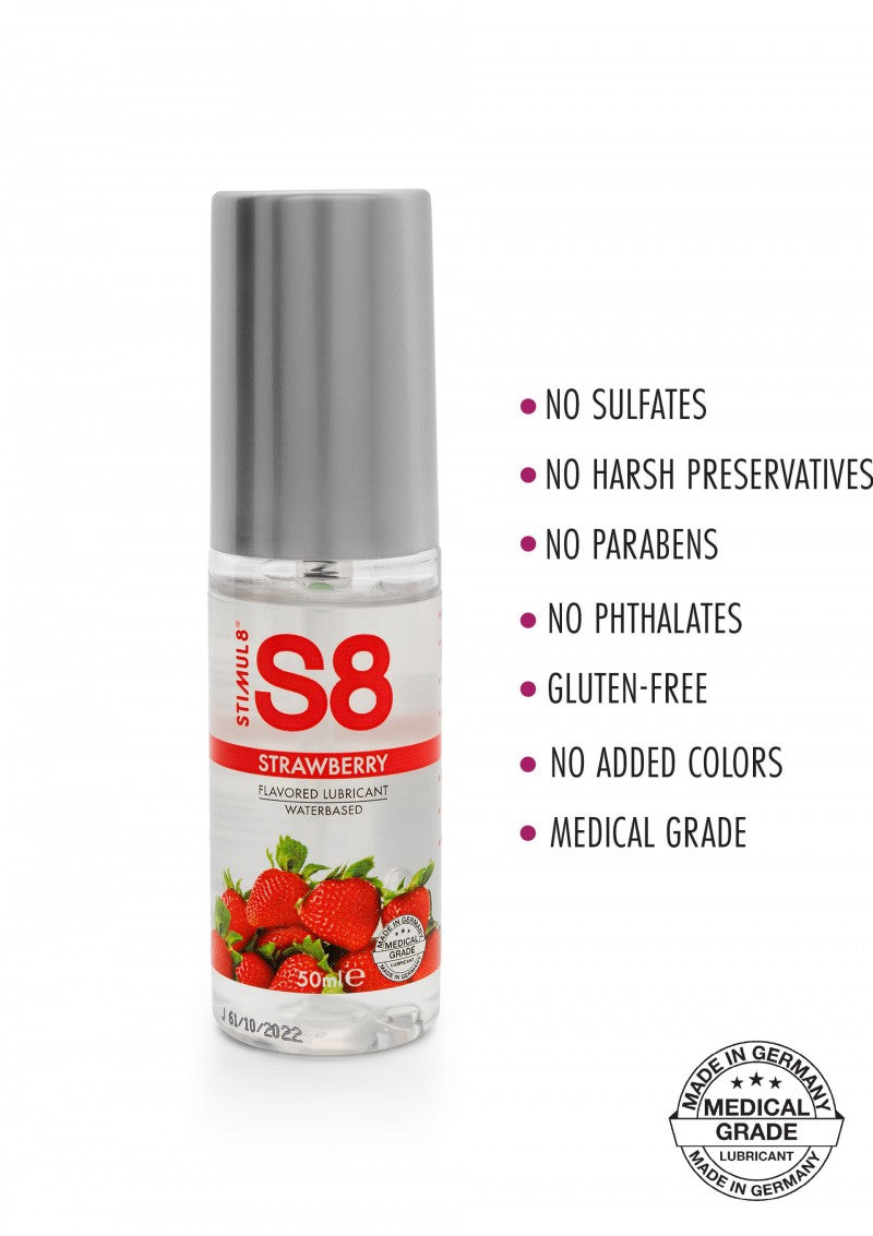 S8 Water Based Lubricant Various Flavors