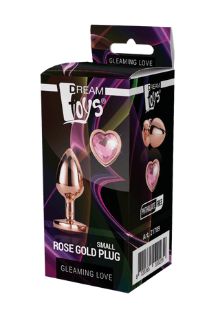 Guld Buttplug Med Hjärta
