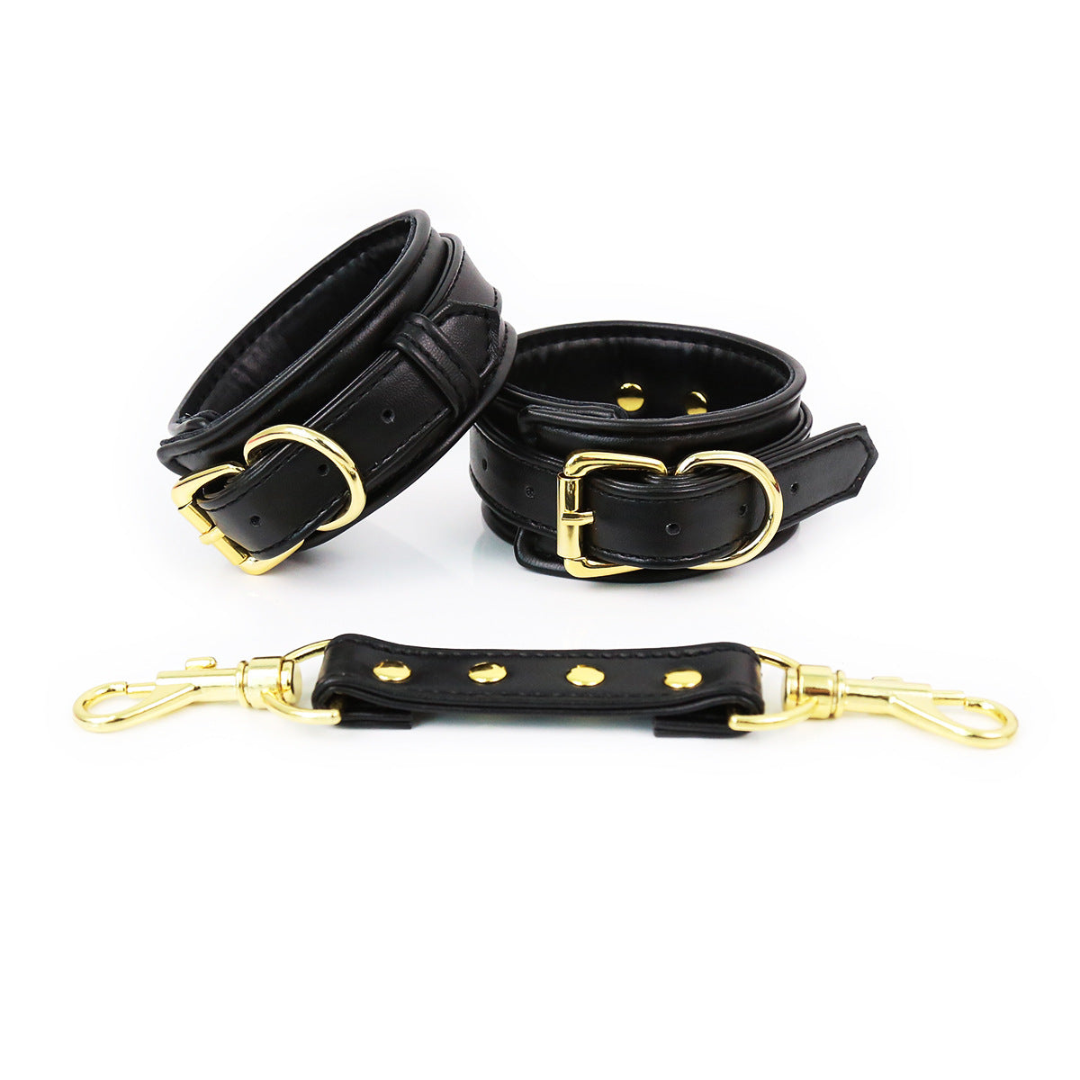 Black Handcuffs PU Leather