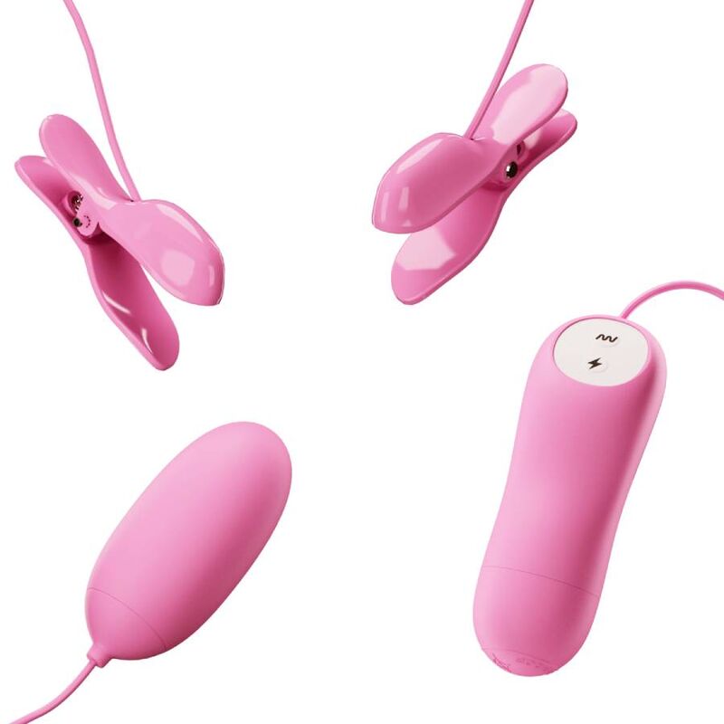 Nipple Clamps med Vibrator och Elektro Stimulans