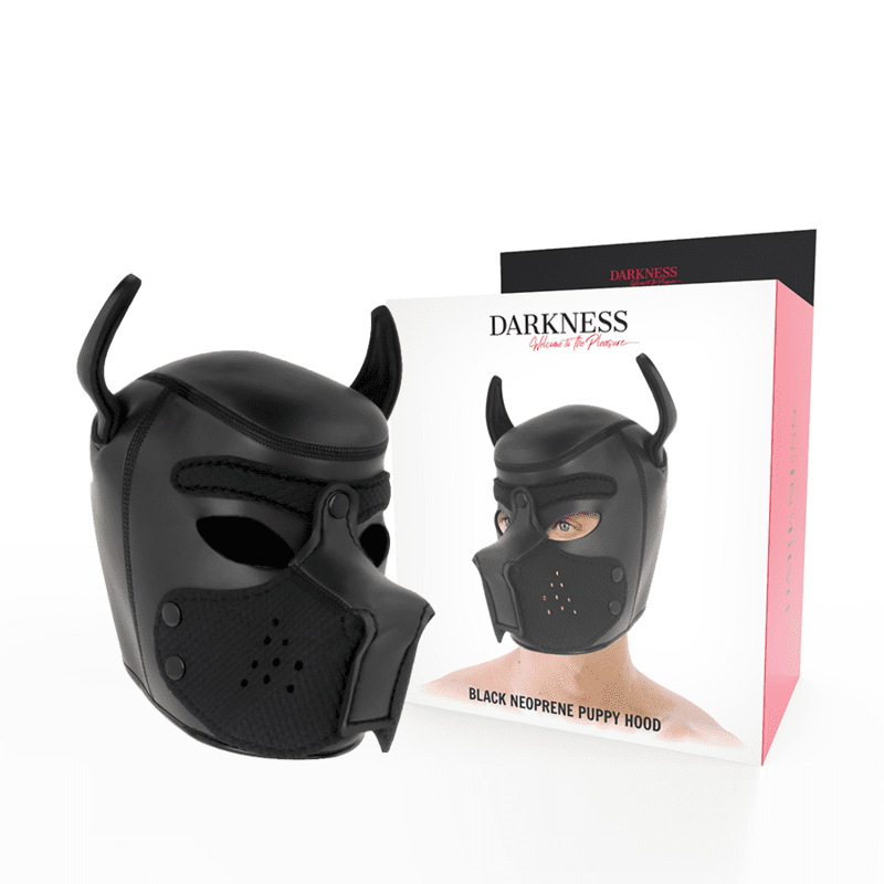 Neopren hundmask med avtagbar nos