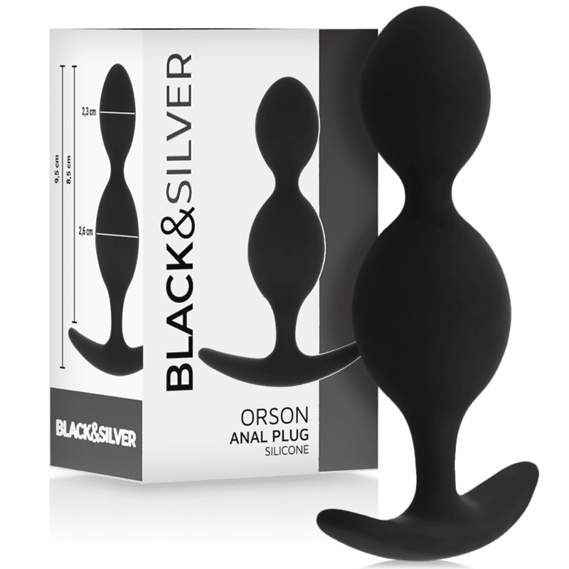 Black&amp;Silver Orson Anal Plug