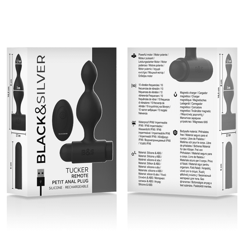 Tucker Analplug Black&Silver