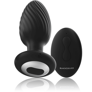 Wells Fjärrstyrd Buttplug Black&Silver