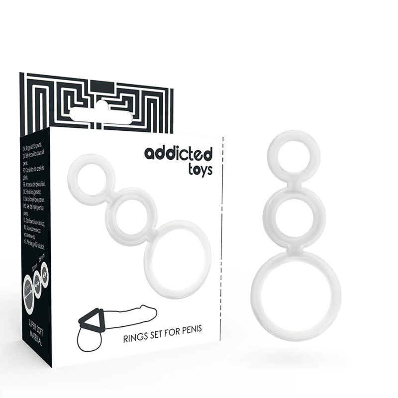 Addicted Transparent Penis Ring Set