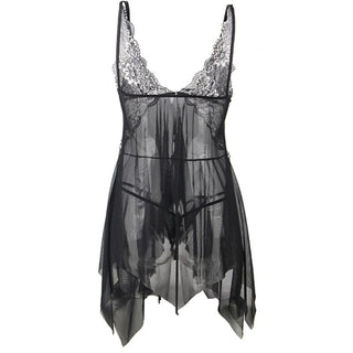 Subblime Elegant Babydoll med Asymmetrisk Kjol