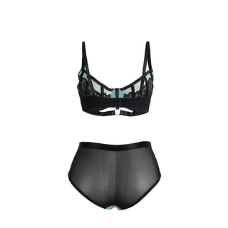 Subblime Grönt Lingerie Set Push-Up