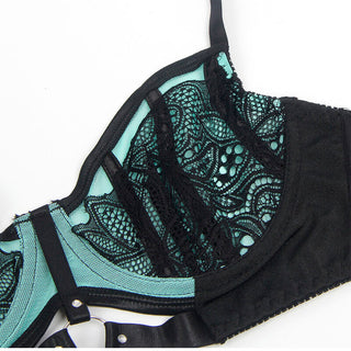 Subblime Grönt Lingerie Set Push-Up