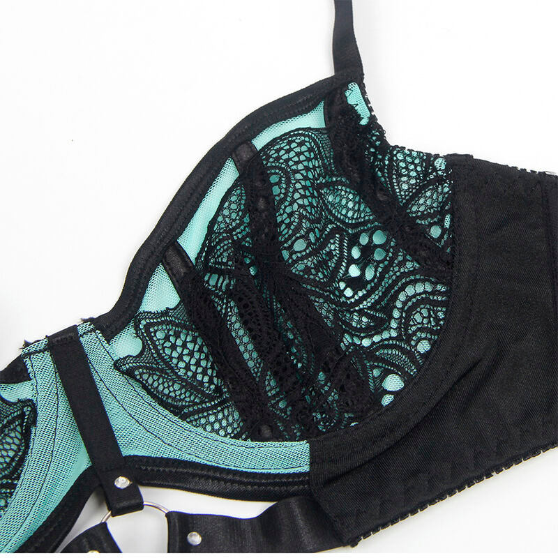 Subblime Grönt Lingerie Set Push-Up