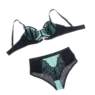 Subblime Grönt Lingerie Set Push-Up