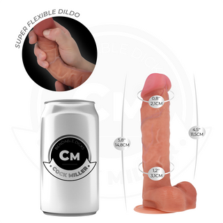 Realistisk Dildo med Sugkopp – Medicinsk Silikon