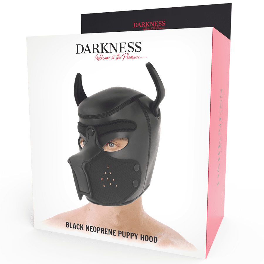Neopren hundmask med avtagbar nos