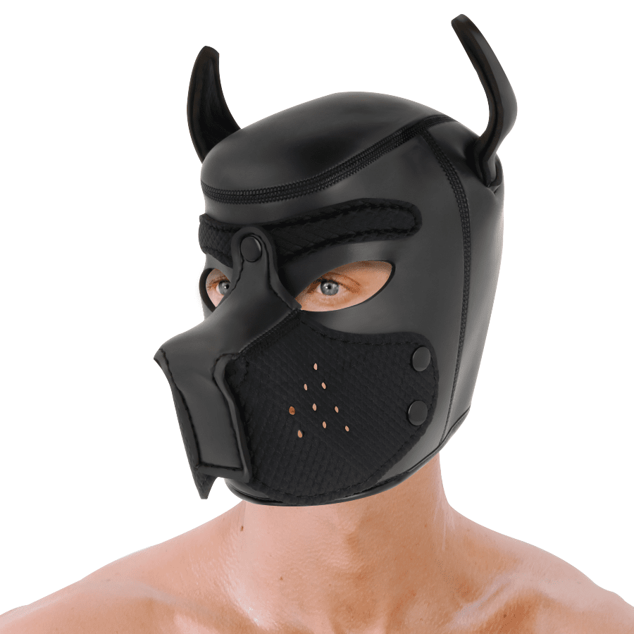Neopren hundmask med avtagbar nos