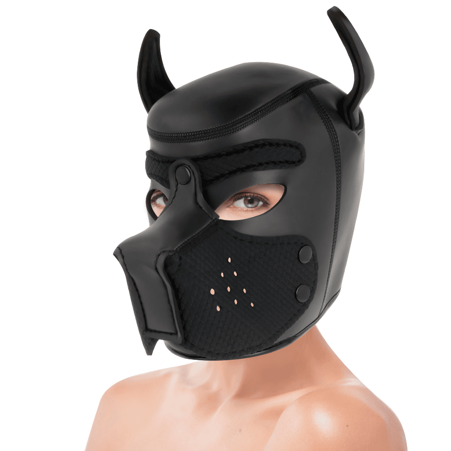 Neopren hundmask med avtagbar nos