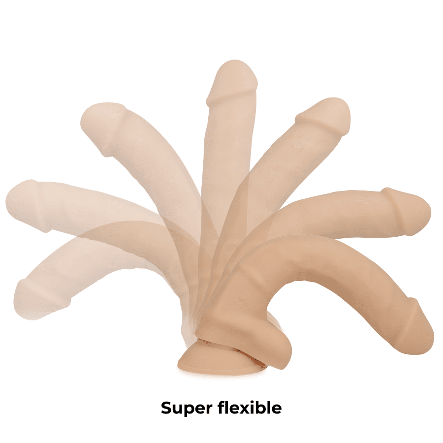 Flexibel 18 cm Sugproppsdildo
