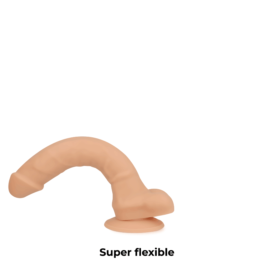 Flexibel 18 cm Sugproppsdildo