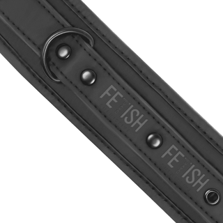 Vegan Leather Handcuffs With Neopreme Lining