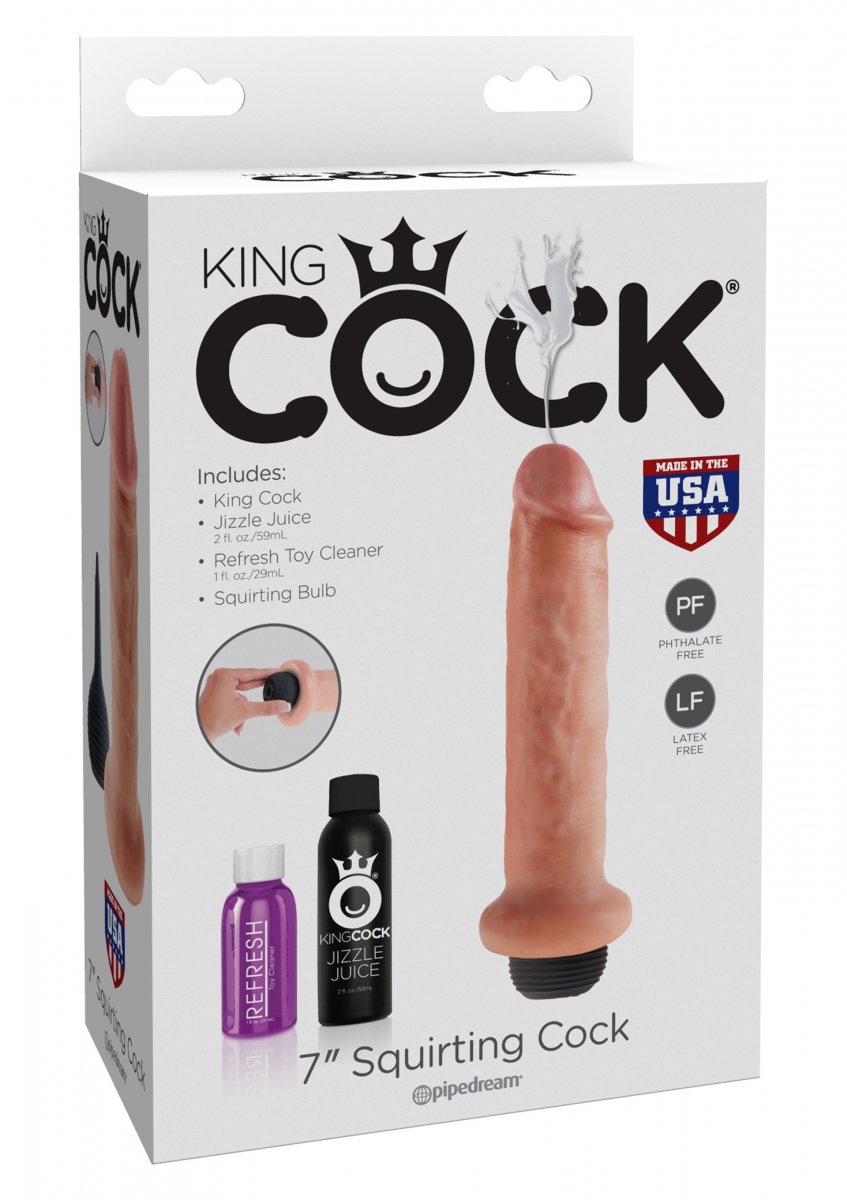 Squirting dildo King Cock 22 cm