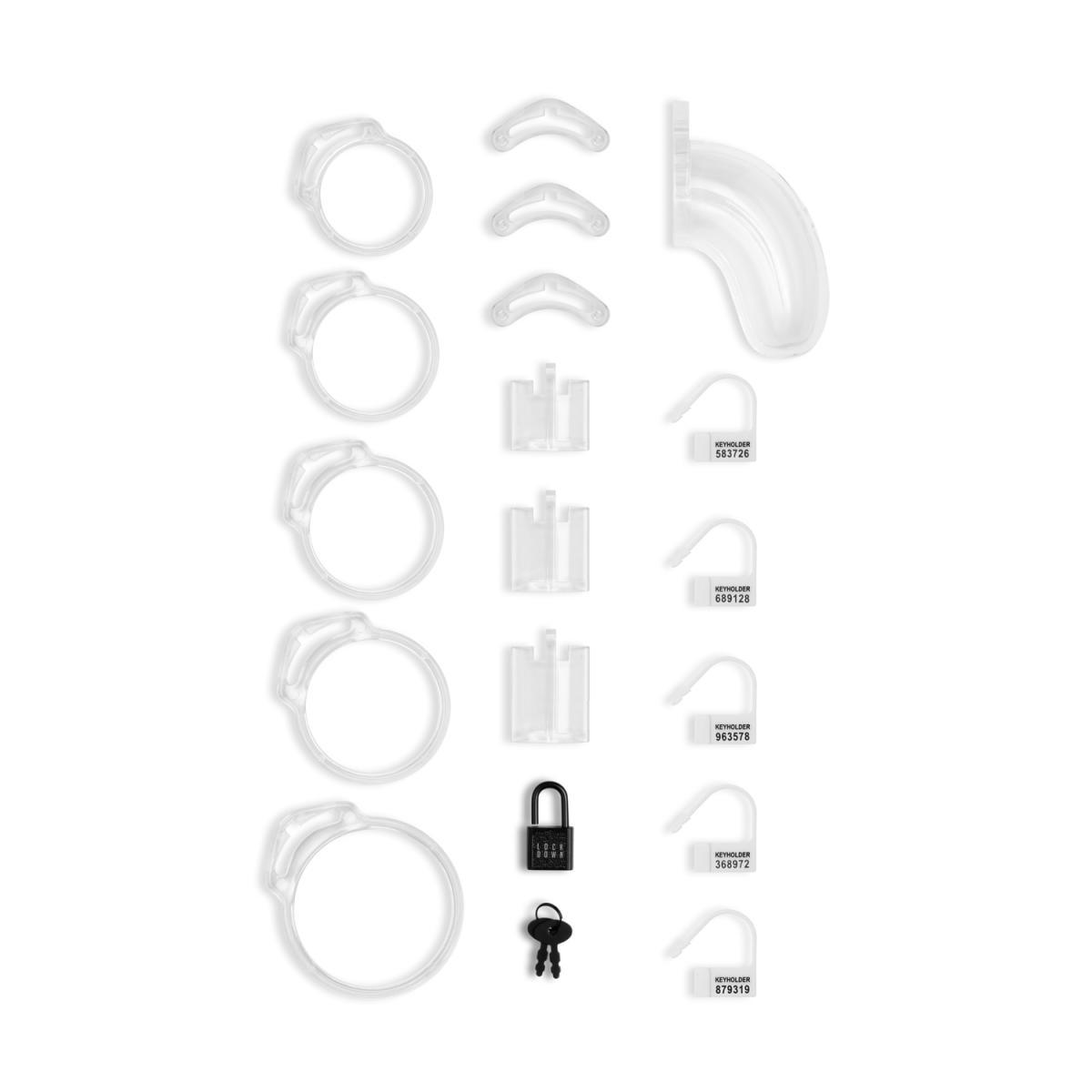 Lockdown Chastity Cage Clear - Large