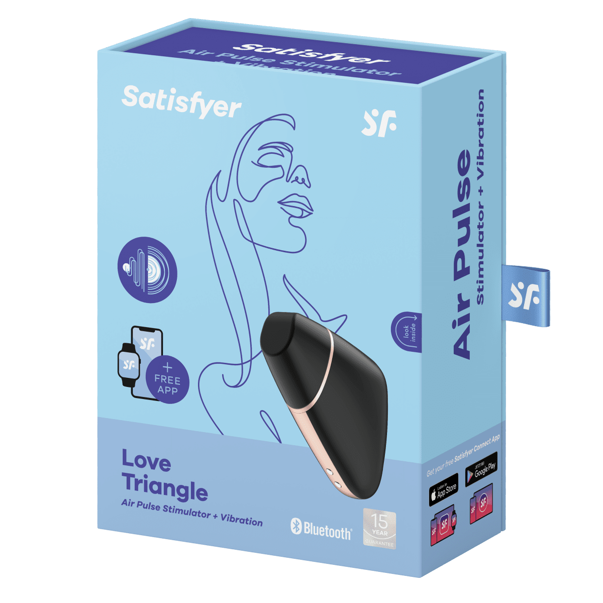 Air pressure vibrator Love Triangle - Satisfyer